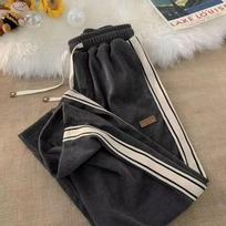 Vyriškos retro velvetinės kelnės – pavasario ir rudens laisvo kirpimo su aksominiu pamušalu 2XL