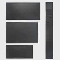 Stačiakampis neslystantis vandeniui atsparus guminis kilimėlis Small Bar Mat 15x30cm