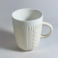 megztas keraminis vilnonis siūlas puodelio uždangalas puodelis puodelis 301-400ml balta