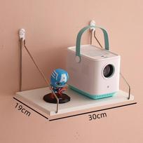 Wall Mount Projector Support Punch-free for Living Room Storage Rack Hanging Accessories 30*19cm