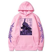 Vyriški megztiniai Anime Evangelion Graphic EVA-00 PROTO TYPE Unisex Oversize Ilgomis rankovėmis megztiniai Megztiniai Harajuku Streetwear Viršutiniai M rožinė
