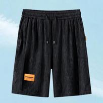 Didelio dydžio 4XL-10XL Vasarinės Juodos Oversize Šortai Vyriški Drabužiai Elastingas Juosmuo Laisvalaikio Šortai 9XL(145kg-160kg) juoda