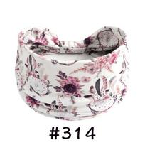 Boho galvos juostos moterims mazguotos plačios galvos juostos turbanas joga treniruotės galvos juostelės tamprios plaukų juostelės medvilninė bandana plaukų aksesuarai white