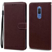 Dėklas Huawei Mate 10 Lite, Dangtelis Huawei Nova 2i, Odinis piniginės dėklas Huawei RNE-L21 L22 RNE-L01 L02 L03 L11 L23 AL00 Huawei Mate 10 Lite kava