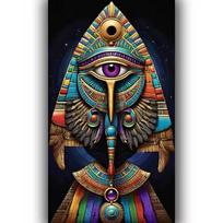 Osiris Dieviškasis, Egiptas Anubis, Deimantinė tapyba Didelis Pasidaryk pats Pilnas Kvadratinis Apvalus Deimantų Mozaika Horuso Akis Siuvinėjimas Kryželiu Full Round 20x40CM