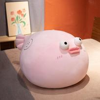 Didelis Mielas Pūslėtas Žuvis Pliušinis Žaislas Kimštas Kawaii Storas Žuvies Lėlė Pūslės Pliušiniai Minkšta Glamonių Pagalvė Pagalvėlė Gimtadienio Dovana Vaikams Mergaitei about 30cm