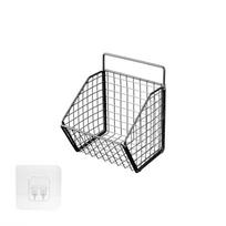 1/2/3 skyrių prie sienos montuojamas virtuvės lentynos organizatorius metalinis stovas sandėliuko laikymas česnako imbiero krepšys anglinio plieno pakabinamas vielinis krepšys 1 grid juoda