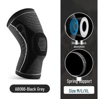 Breathable Silicone Spring Compression Knee Pads for Outdoor Sports & Activities XL - 65-90kg