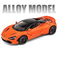 1:24 McLaren 720S Lydinio Lenktyninio Automobilio Modelis Lieto Metalo Sportinio Automobilio Modelis Simuliacinis Garsas ir Šviesa Kolekciniai Papuošalai Vaikų Žaislai Berniukų Dovana oranžinė