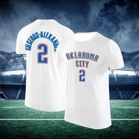 2025 m. vasaros naujas Oklahoma City Thunder Durant atminimo marškinėliai krepšinio sporto laisvalaikio trumpomis rankovėmis oversized marškiniai S
