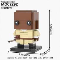 MOOXI Brickheadzed Žvaigždžių karų filmų figūrėlės modelis Jedi Stormtrooperis Robotas Statybinių kaladėlių rinkinys „Pasidaryk pats“ kaladėlės vaikams Montessori žaislai