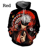 Anime Manga Jujutsu Kaisen Raštas Vyriškas Džemperis su Gobtuvu Satoru Gojo Megztinis 3D Spausdinimo Vyriškas Džemperis su Gobtuvu Madingas Puloveris Nauji Vaikų Drabužiai 100