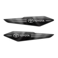 3D Metalinis Automobilio Durų Kėbulo Sparno Dekoravimo Ženkliukas Lipdukai Toyota Chr Corolla Camry Rav4 Yaris Hilux Prius Avensi Verso juoda