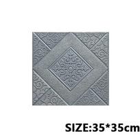 5-20 vnt. 35*35 cm lubų tapetai 3D plytų vandeniui atsparūs sienų lipdukai putų tapetai lipnūs namų dekoras 1pcs 35cmX35cm sidabras