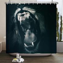 Juokinga dušo užuolaida 3d vonios užuolaidos Beždžionė Orangutanas Gyvūnų spauda Vandeniui atsparus poliesteris vonios kambario dekorui didelė 180x200cm W90xH180cm