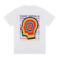 Tame Impala Madingi Marškinėliai Nauji Aukštos Kokybės Albumo Marškinėliai Rankovė 100% Medvilnė Gotiški Marškinėliai Apvalia Iškirpte Vasariniai Marškinėliai Viršūnės XS balta
