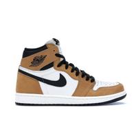 Air Jordan 1 Retro High OG Metų naujokas Unisex sportbačiai Ruda Auksinė-Derliaus Juoda-Baltymai 555088-700 45