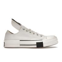 Rick Owens x Converse DRKSHDW DRKSTAR Chuck 70 Low Egret Unisex sportbačiai Balti Juodi A00134C 36
