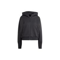 Adidas ZNE. Su užtrauktuku džemperis su paprastu logotipu moteriškas džemperis juodas IN5128 L black