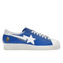 BAPE x adidas Superstar Vintažiniai Mėlyni Balti Unisex Kedai Debesų Baltumo Off-White JR2702 38