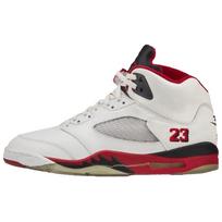 Air Jordan 5 Retro Fire Red 2025 Vyriški sportbačiai Balti Juodi HQ7978-101 44.5
