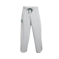 Under Armour Icon Hwt Terry raidžių spaudos kvėpuojantys patogūs vidutinio juosmens laisvalaikio kelnės Vyriškos kelnės Šviesiai pilkos 1386551-011 XL