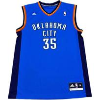 Adidas X NBA bendradarbiavimas Oklahoma City Thunder Durant Mada Patogus Švelnus Odai draugiškas Krepšinio marškinėliai Unisex marškinėliai Mėlyna 7818A-3CB-AEB1104 XL blue