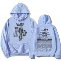 Aktorius Malachi Barton Hoodies Zombiai Pasauliai Susiduria Turas 2025 Megztiniai Mada Unisex Gatvės stilius Ilgomis Rankovėmis Moteriški Puloveriai L