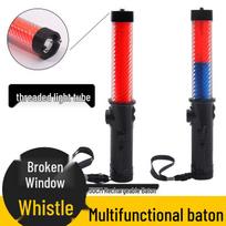 30CM LED eismo lazda su įkraunama daugiafunkcionalumu: Įspėjamoji lemputė, Langų daužiklis ir Garsinis signalas Battery Red/Blue