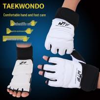 Suaugusiųjų ir vaikų Taekwondo puspirštinės apsauginės pirštinės ir kojų apsaugos rinkinys treniruotėms ir varžyboms Hand Protectors