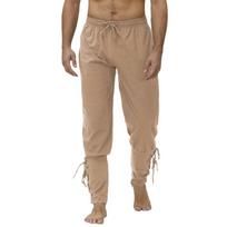 European Medieval Renaissance Cosplay Steampunk Leggings Trousers Triple Extra Large chaki