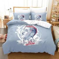 3D Spausdintas Raperis Lil Peep Lovos Patalynės Komplektas Antklodės Užvalkalas Lovos Komplektas Antklodės Užvalkalas Pagalvės Užvalkalas Antklodė Karališko Dydžio Karalienės Dydžio Berniukams Suaugusiems Lovos Patalynės Komplektas 70x133cm 2pcs