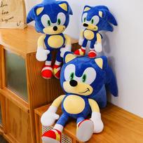 Sonic pliušinė lėlė Kartos pliušinis žaislas Lėlės dekoras Dovana Kolekcionuojamas Meno žaislas Raktų pakabukas 30cm