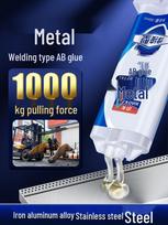 Stiprūs metaliniai klijai geležies, nerūdijančio plieno, aliuminio ir lydinių suvirinimui Metal Welding AB Glue