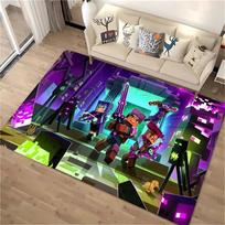 3D Spausdinimo M-M1necraft Kilimas Svetainei Miegamajam Koridoriui Alfombra Neslystantis Minkštas Plotinis Kilimas Sofai Durų Kilimėlis Namų Dekoro Kilimėlis Dovana 40x60cm (16x24in)
