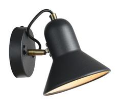 Sieninis taškinis šviestuvas ASTAMA 1xE27/40W/230V juodas/žalvarinis