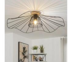 Brilagi - LED prigludęs lubų šviestuvas CERIA WIRE 1xE27/40W/230V skersmuo 80 cm juoda/ąžuolas