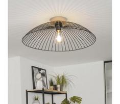 Brilagi - LED paviršinė lubų liustra CERIA WIRE 1xE27/40W/230V Ø 60 cm juoda/ąžuolas
