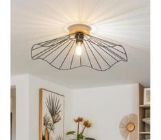 Brilagi - LED paviršinis šviestuvas CERIA WIRE 1xE27/40W/230V skersmuo 60 cm juoda/ąžuolas