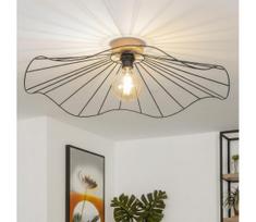 BRILAGI - LED paviršinis šviestuvas CERIA WIRE 1xE27/40W/230V skersmuo 80 cm juoda/ąžuolas