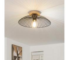 BRILAGI - LED prigludęs lubų šviestuvas CERIA WIRE 1xE27/40W/230V skersmuo 38 cm juoda/ąžuolas