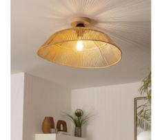 Brilagi - LED prie lubų montuojama liustra CERIA BOHO 1xE27/40W/230V skersmuo 50 cm ruda/ąžuolas
