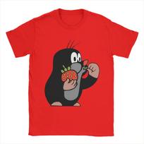 Mažasis kurmis T-shirt Vyriški Animacinis personažas Laisvalaikio 100% Medvilnės Marškinėliai Apvalia Kaklo Trumpomis Rankovėmis T-shirt Gimtadienio Dovana Drabužiai S