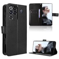 Atverčiamas dėklas ZTE nubia RedMagic 11 Pro/RedMagic 11 Pro+ Plus PU odos telefono dėklas Visiškos apsaugos [RFID blokavimas] Piniginės dangtelis juoda