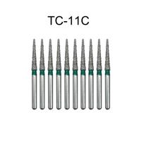 Gerai Ck 10 vnt./pakuotė Dantų deimantiniai frezos grąžtai didelio greičio rankiniam instrumentui Dantisto frezos Fg serija Dia 1,6 mm