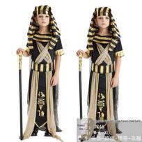Suaugusiųjų Egipto Faraono ir Kleopatros poros kostiumas Helovino Cosplay ir scenos pasirodymams XL