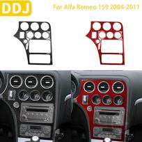 Alfa Romeo 159 2004 2005 2006 2007 2008 2009 2010 2011 Priedai Anglies pluošto automobilio interjero centrinio valdymo panelės lipdukas BLACK LHD