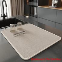 40x50cm Virtuvės stalviršio džiovinimo kilimėlis Sugeriantis indų nusausinimo padėkliukas Karščiui atsparus Neslystantis padėkliukas stalui, puodeliams, lėkštėms, stalo įrankiams kupranugaris