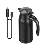 Didelės talpos elektrinis virdulys automobiliui 800ml su skaitmeniniu temperatūros valdymu, dvigubos sienelės izoliacija, 12V 24V universalus 1