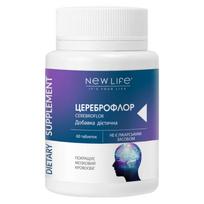 Cerebroflor New Life maisto papildas (gerina smegenų kraujotaką, atmintį, dėmesį) 60 pills (for 1 month)